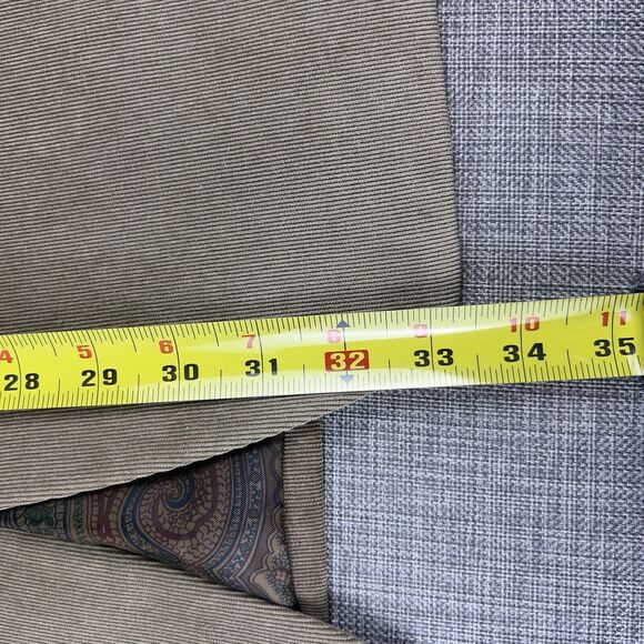 Lauren Ralph Lauren Blazer‎ Mens 46R Tan Khaki Micro Corduroy Sport Coat Paisley - Picture 13 of 13